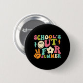 Tag der Schule Groovy Schulen für Sommerpädagogik Button (Vorne & Hinten)