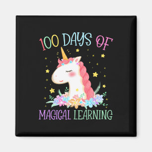 Tag der Schule Unicorn 100 Tage Magisches Lernen G Magnet