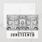 Tag der schwarzen Unabhängigkeit Postkarte (Vorne/Hinten)