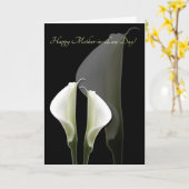 Tag der SchwiegermutterWeiße Calla Lily-Karte Karte (Gelbe Blume)