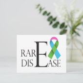 Tag der seltenen Krankheit Postkarte (Stehend Vorderseite)