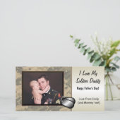 Tag der Soldaten-Väter individuell anpassbar (Stehend Vorderseite)