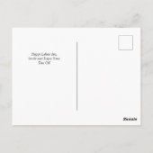 Tag der Solidarność-Arbeit Rot Weiß & Blau Postkarte (Rückseite)