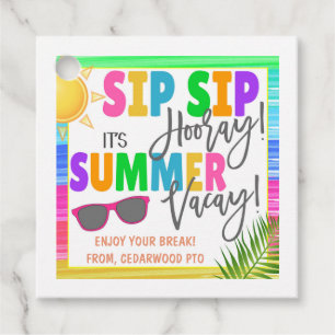 Tag der Sommerferien Geschenkanhänger