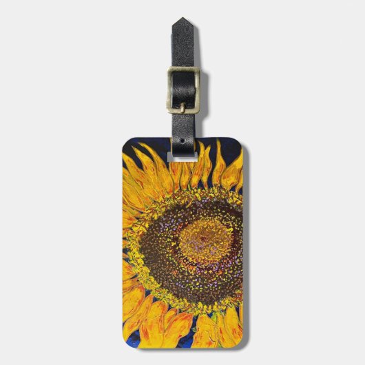 Tag der Sonnenblume Gepäckanhänger (Vorderseite vertikal)