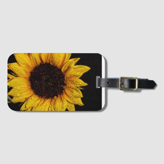 Tag der Sonnenblume Gepäckanhänger (Vorderseite (Horizontal))