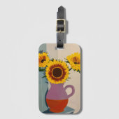 Tag der Sonnenblume Gepäckanhänger (Vorderseite Vertikal)