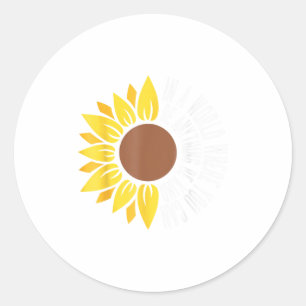 Tag der Sonnenblumen-Einheit Orange Anti-Bullying Runder Aufkleber