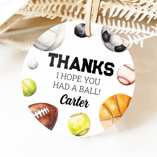 Tag der Sportrunde Geschenkanhänger