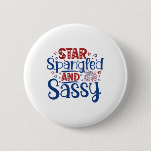 Tag der sternenbefleckten und heiligen Unabhängigk Button