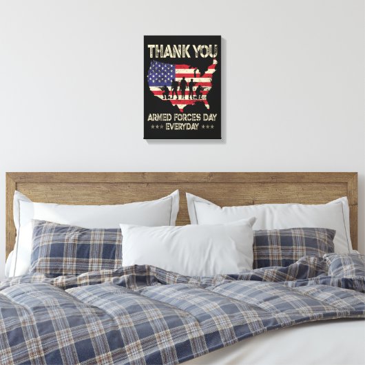 Tag der Streitkräfte Leinwanddruck (Insitu (Schlafzimmer))