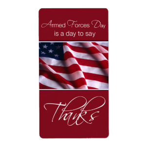 Tag der Streitkräfte Vielen Dank Patriotic America