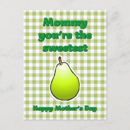 Tag der süßen Birnenmütter Postkarte