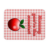Tag der süßesten Red Apple Mütter Magnet (Horizontal)