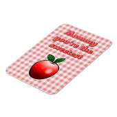 Tag der süßesten Red Apple Mütter Magnet (Linke Seite)
