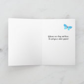 Tag der Tante mit Hübscher Blumengrenze Karte (Innenseite)