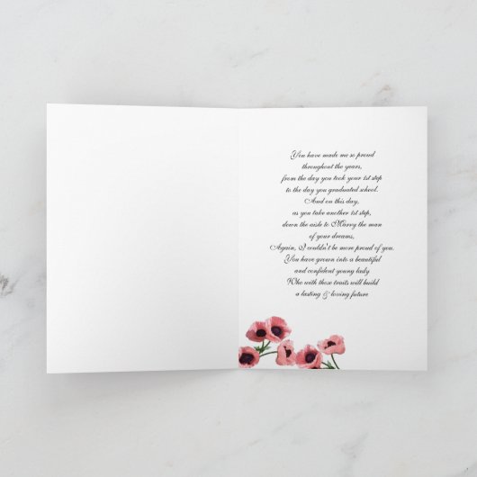 Tag der Tochter Karte (Innenseite)