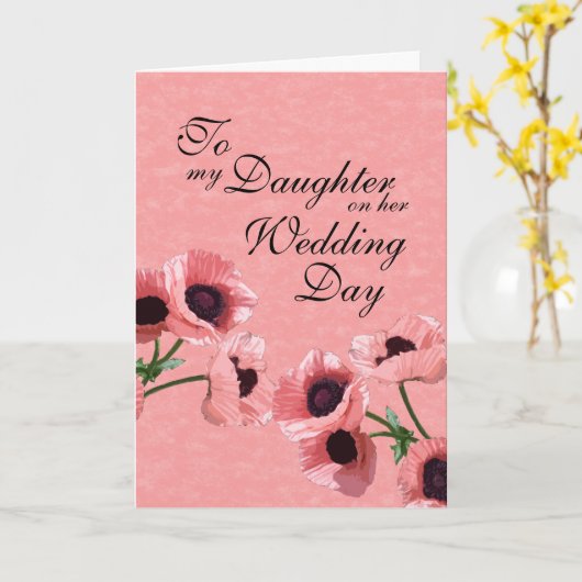 Tag der Tochter Karte (Gelbe Blume)