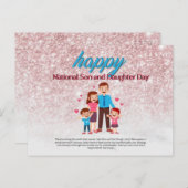 Tag der Tochter niedliche Postkarte (Vorne/Hinten)