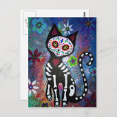 Tag der Todeskatze durch Gefangene Postkarte (Vorne/Hinten)