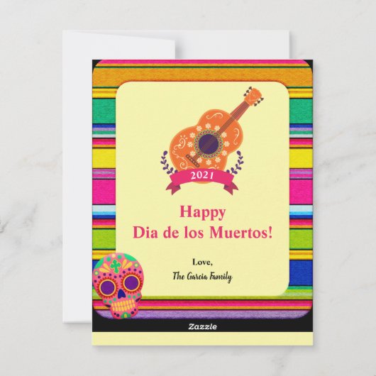 Tag der Todeskatze Feiertagskarte (Rückseite)