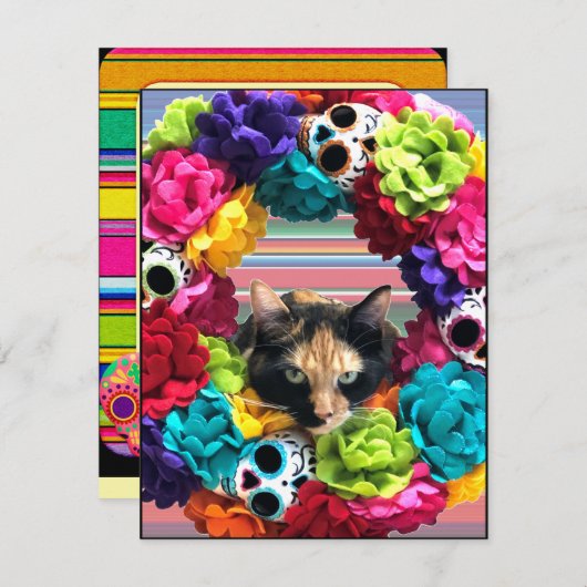 Tag der Todeskatze Feiertagskarte (Vorne/Hinten)