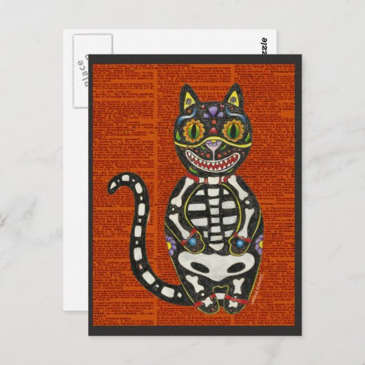 Tag der Todeskatze Postkarte (Vorne/Hinten)
