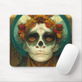 Tag der Toten 2 Fantasieschädel Mousepad (Mit Mouse)