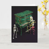 Tag der Toten als Musiker Karte (Gelbe Blume)