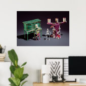 Tag der Toten als Musiker Poster (Heimbüro)