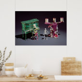 Tag der Toten als Musiker Poster (Küche)