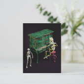 Tag der Toten als Musiker Postkarte (Stehend Vorderseite)