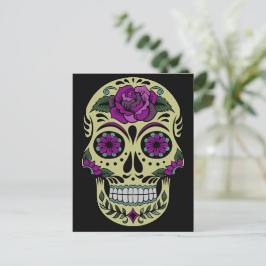 Tag der Toten Angewohnheit Postkarte (Stehend Vorderseite)