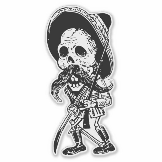 Tag der Toten Aufkleber (Vorderseite)