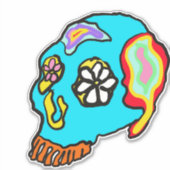 Tag der Toten Aufkleber (Vorderseite)