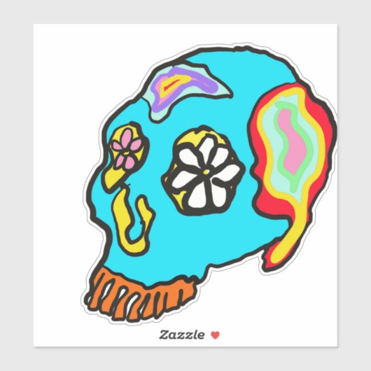 Tag der Toten Aufkleber (Blatt)