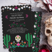 Tag der toten Blütenschädel Süß 16 Einladung