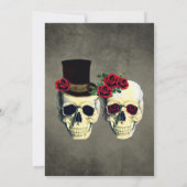 Tag der Toten Braut und der Hochzeitsfeier Einladung (Rückseite)