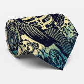 Tag der Toten - Calavera Krawatte der Männer (Gerollt)