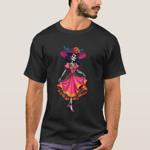 Tag der Toten - Calavera La Catrina Skelett  T-Shirt