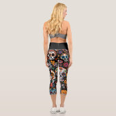 Tag der Toten Capri Leggings (Rückseite)