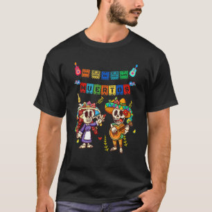 Tag der Toten Dia de Los Muertos mexikanischer Sch T-Shirt