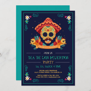 Tag der Toten, Dia de Los Muertos Party einladen Einladung