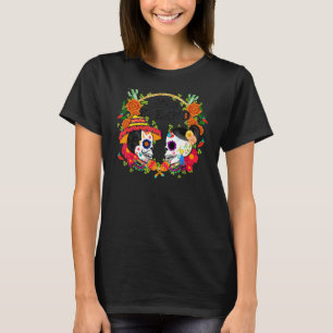 Tag der Toten Día de Muertos Amor Eterno Skull C T-Shirt