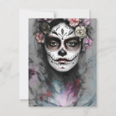 Tag der Toten Feiertagskarte (Vorderseite)