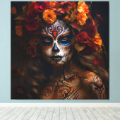 Tag der Toten Frau Leinwanddruck (Insitu (Holzboden))