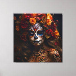 Tag der Toten Frau Leinwanddruck