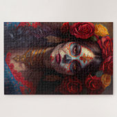 Tag der Toten - Frauen Ölfarbe Puzzle (Horizontal)