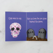 Tag der toten Gruß-Karte Karte (Innenseite)