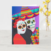 Tag der Toten Grüße für ein Paar Karte (Gelbe Blume)